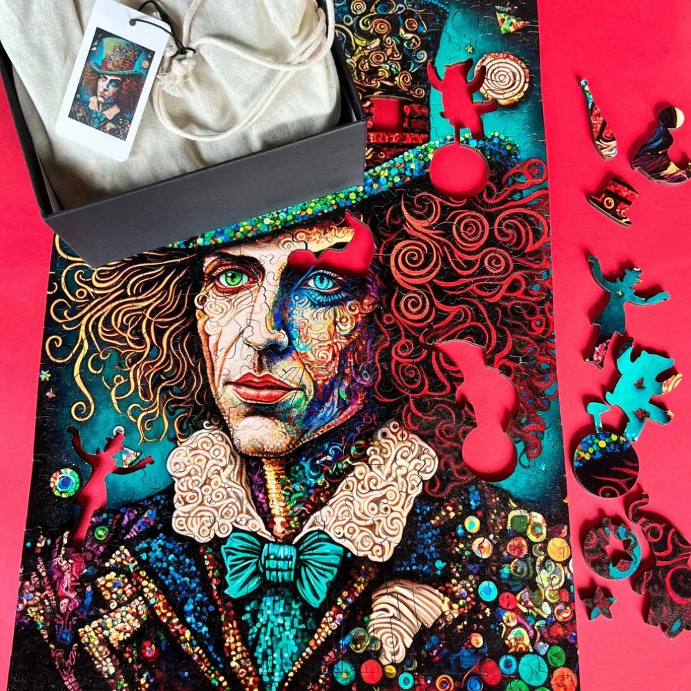 Twigg Puzzles Mad Hatter 282pc Wooden Jigsaw Puzzle - Image 5