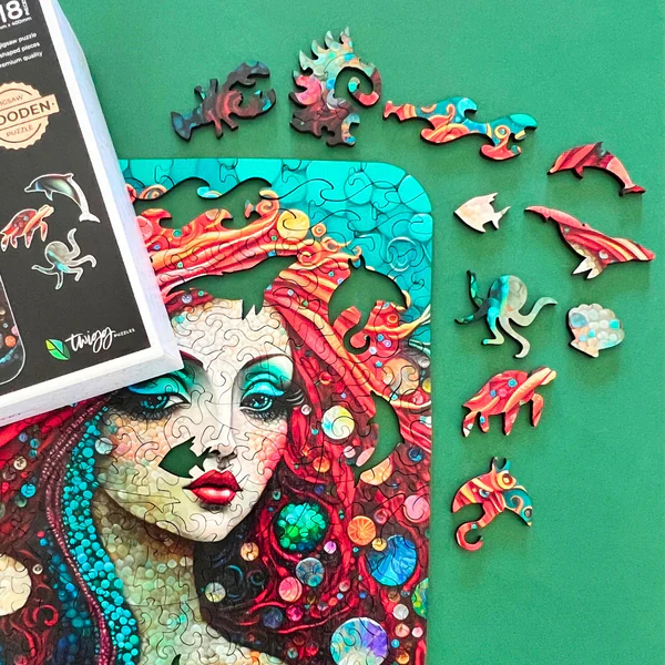 Twigg Puzzles Mermaid 318pc Wooden Jigsaw Puzzle - Image 4