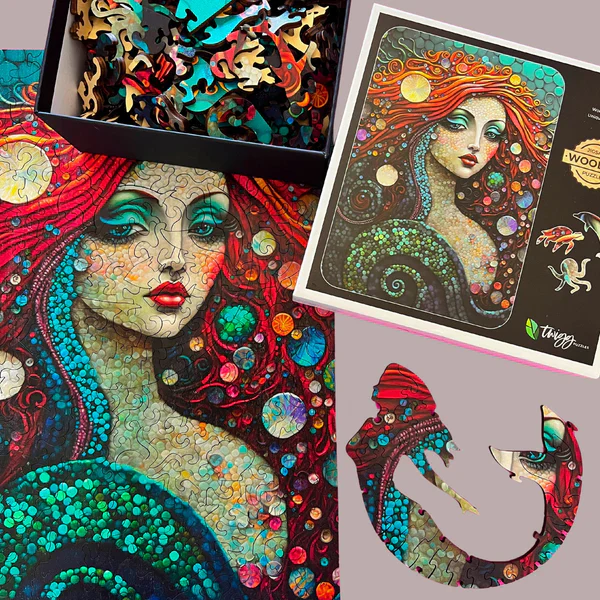 Twigg Puzzles Mermaid 318pc Wooden Jigsaw Puzzle - Image 5