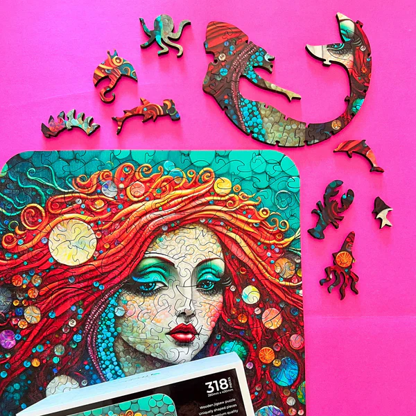 Twigg Puzzles Mermaid 318pc Wooden Jigsaw Puzzle - Image 6