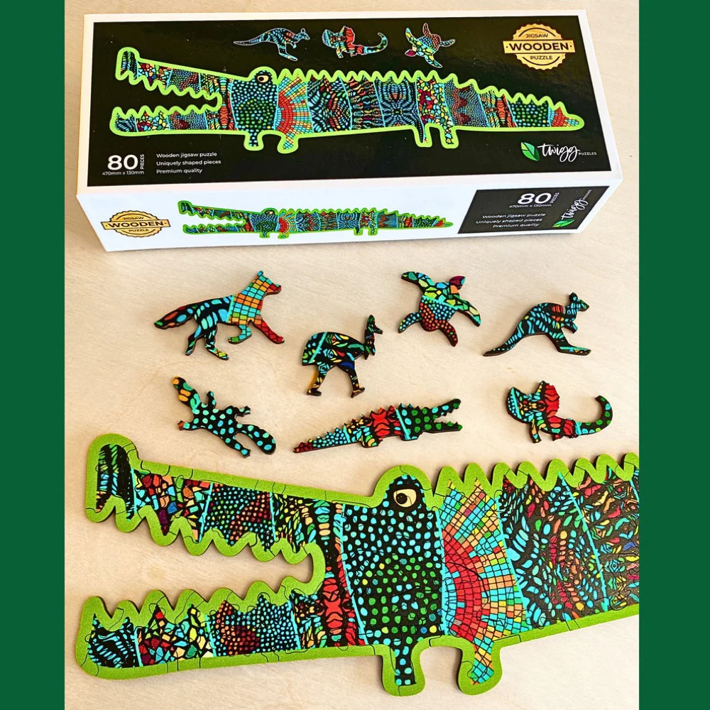 Twigg Puzzles Mr Cros 80pc Wooden Jigsaw Puzzle - Image 5
