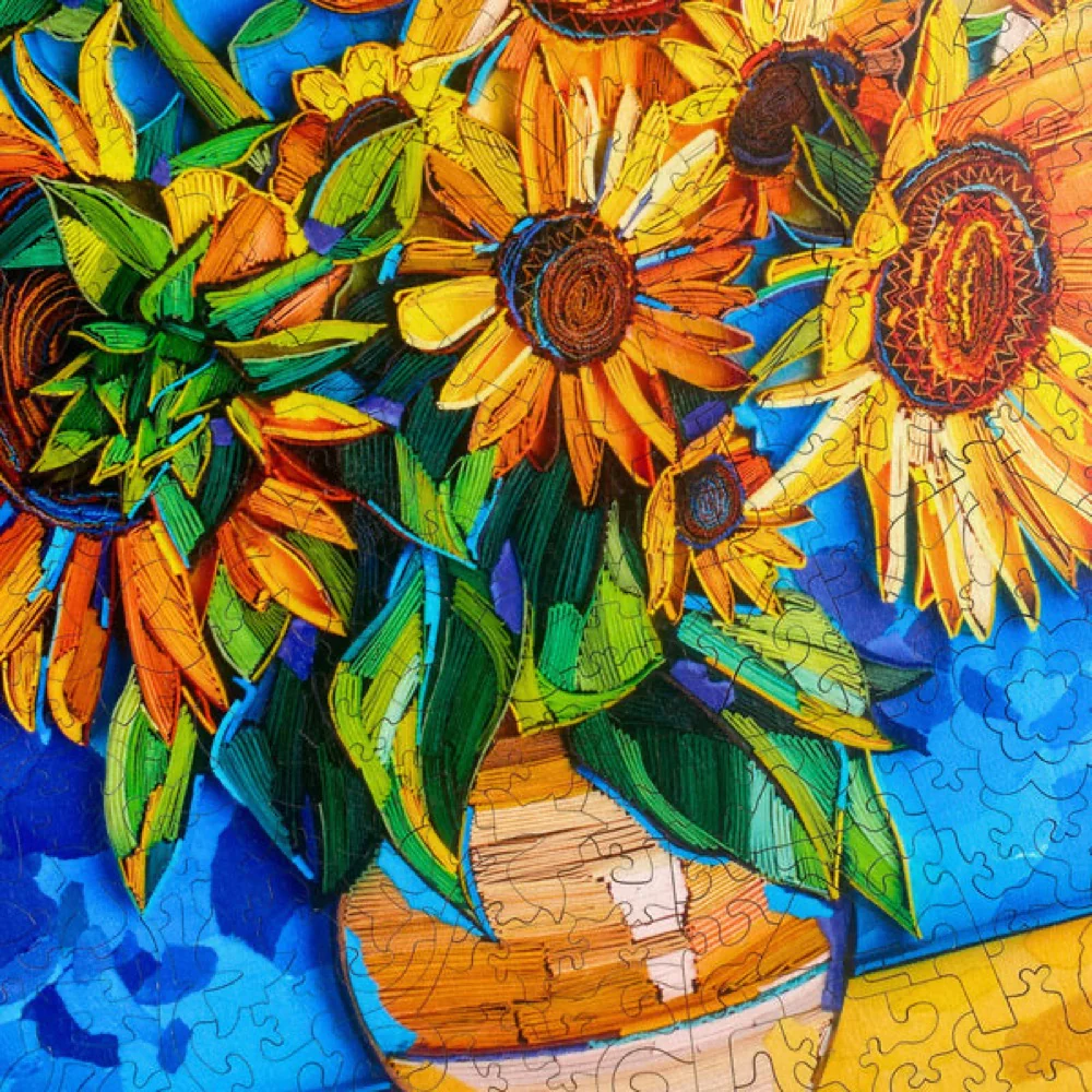 Twigg Puzzles Sunflowers Yulia 410pc Wooden Jigsaw Puzzle - Image 3