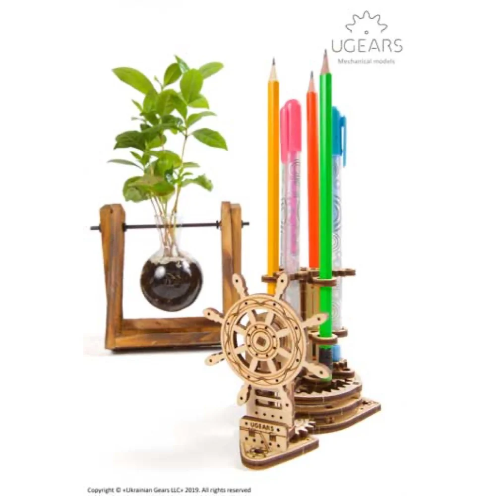 Ugears 70220 Wheel Organiser Pen Holder 2.0 - Image 2