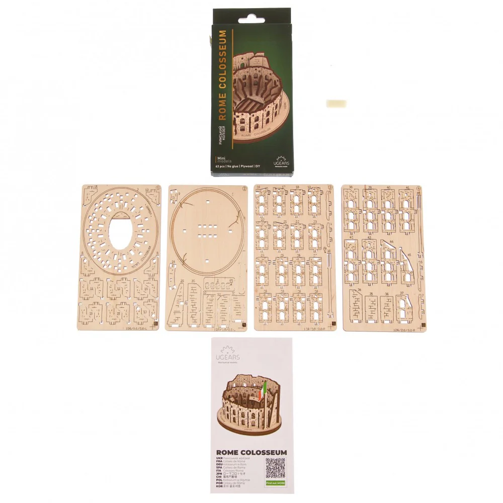 Ugears 70248 Rome Colosseum 68pc - Image 6