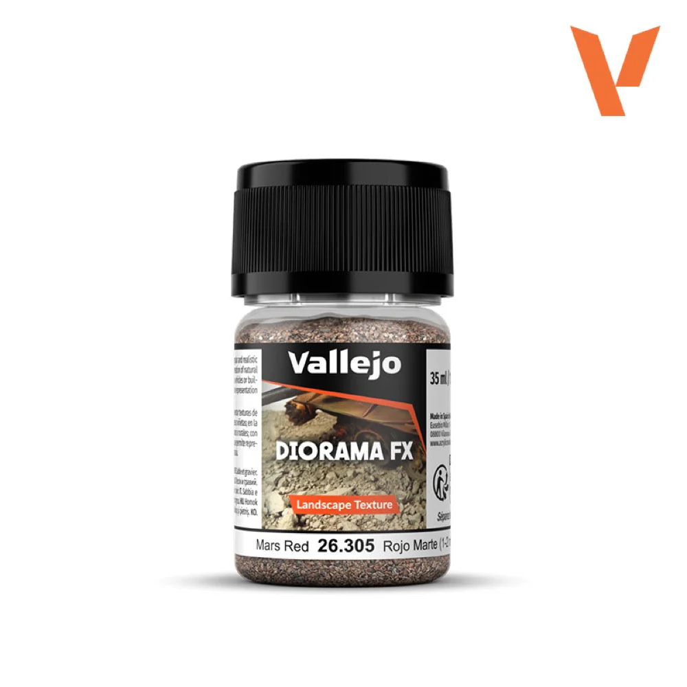 Vallejo 26305 Diorama FX Landscape Textures Mars Red 35ml 1-2mm