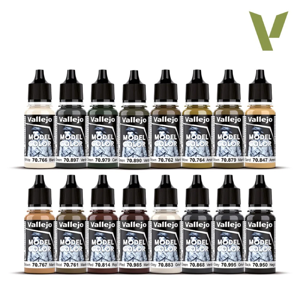 Vallejo 70255 Model Colour German AFV Colors WWII 16 Colours Acrylic Paint Set - Image 3