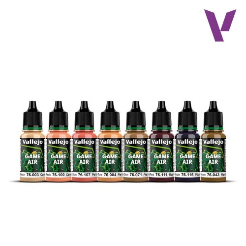 Vallejo 72204 Game Air Face Painting by A.Giraldez 8 Colour Acrylic Paint Set - Image 3