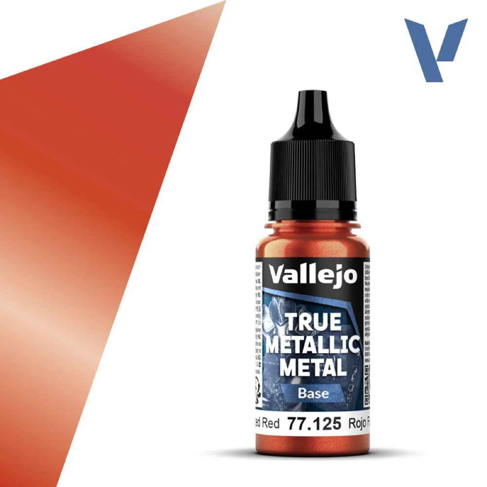 Vallejo 77125 True Metallic Metal Base Forged Red 18 ml