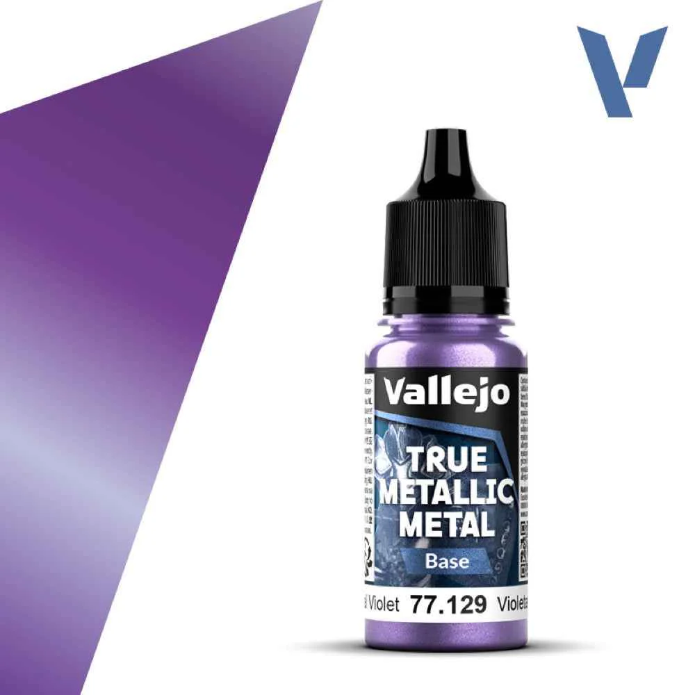 Vallejo 77129 True Metallic Metal Base Celestial Violet 18 ml