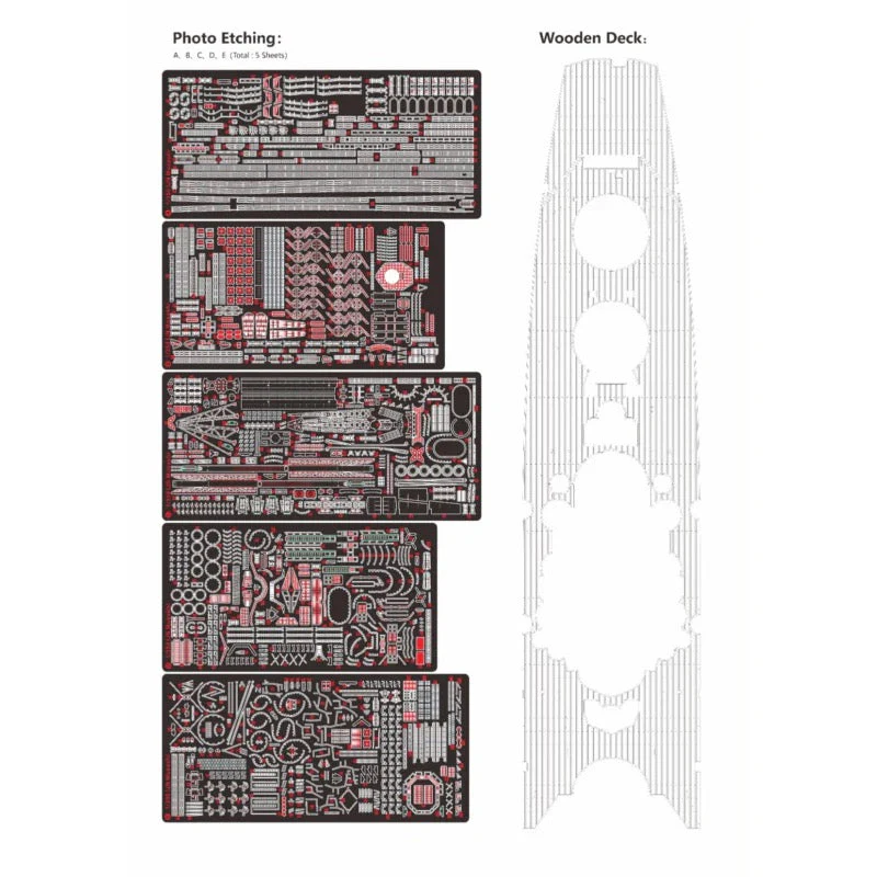 Very Fire BELBV350903DX 1/350 IJN Musashi Deluxe - Image 6