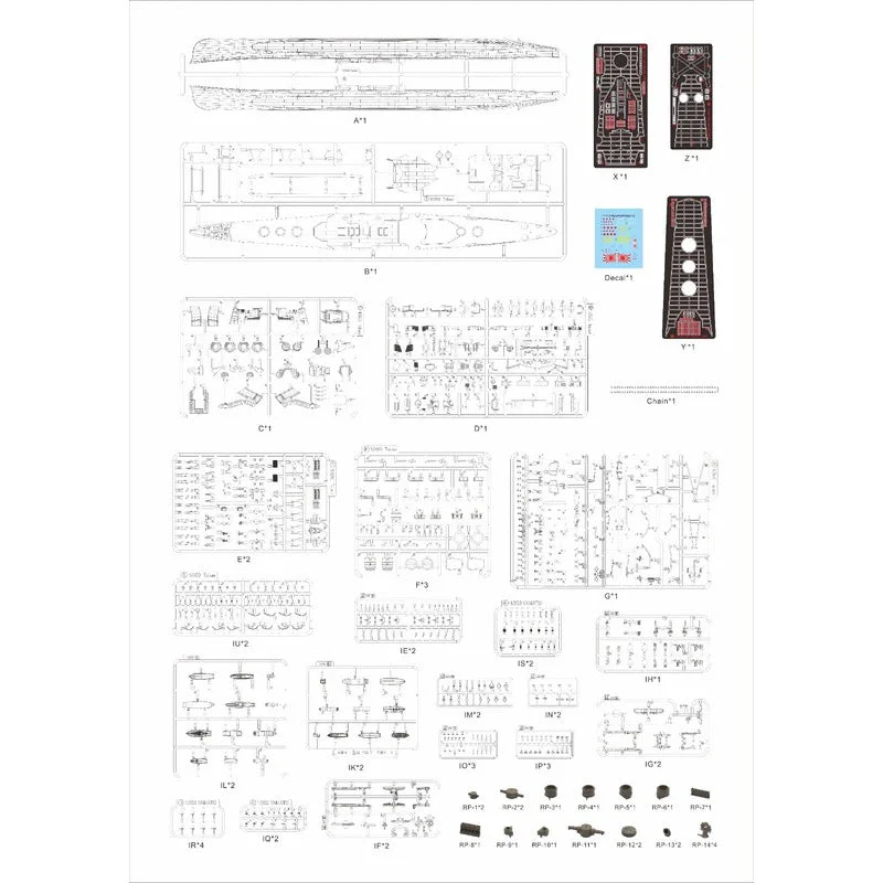 Very Fire BELBV350904 1/350 IJN Takao Standard Version - Image 4