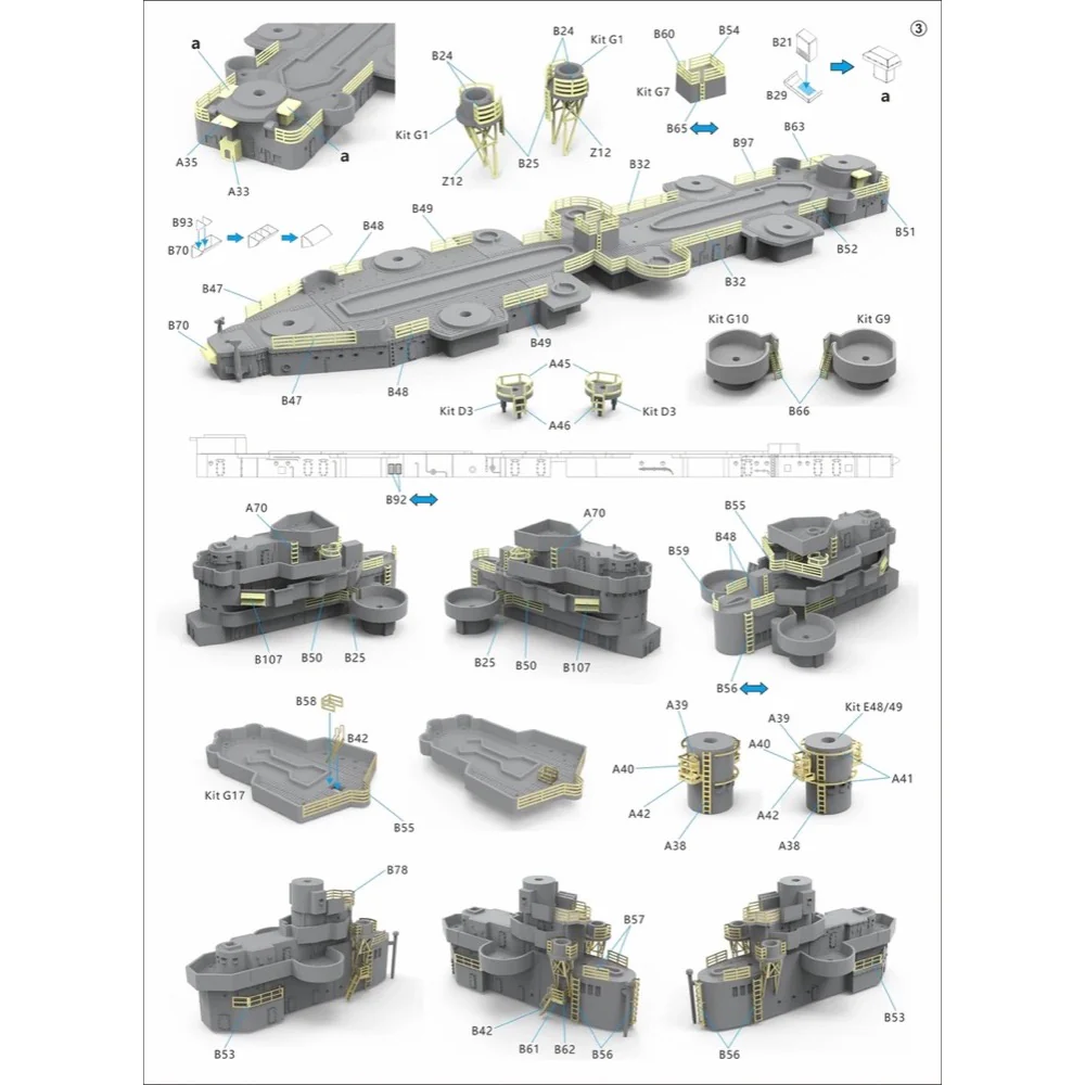 Very Fire VF700920UP 1/700 USS Cleveland Detail Up Set - Image 8