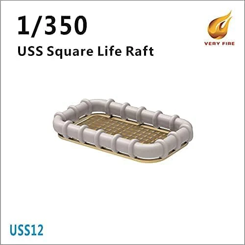 Very Fire VFUSS12 1/350 USS Life Square Rafts