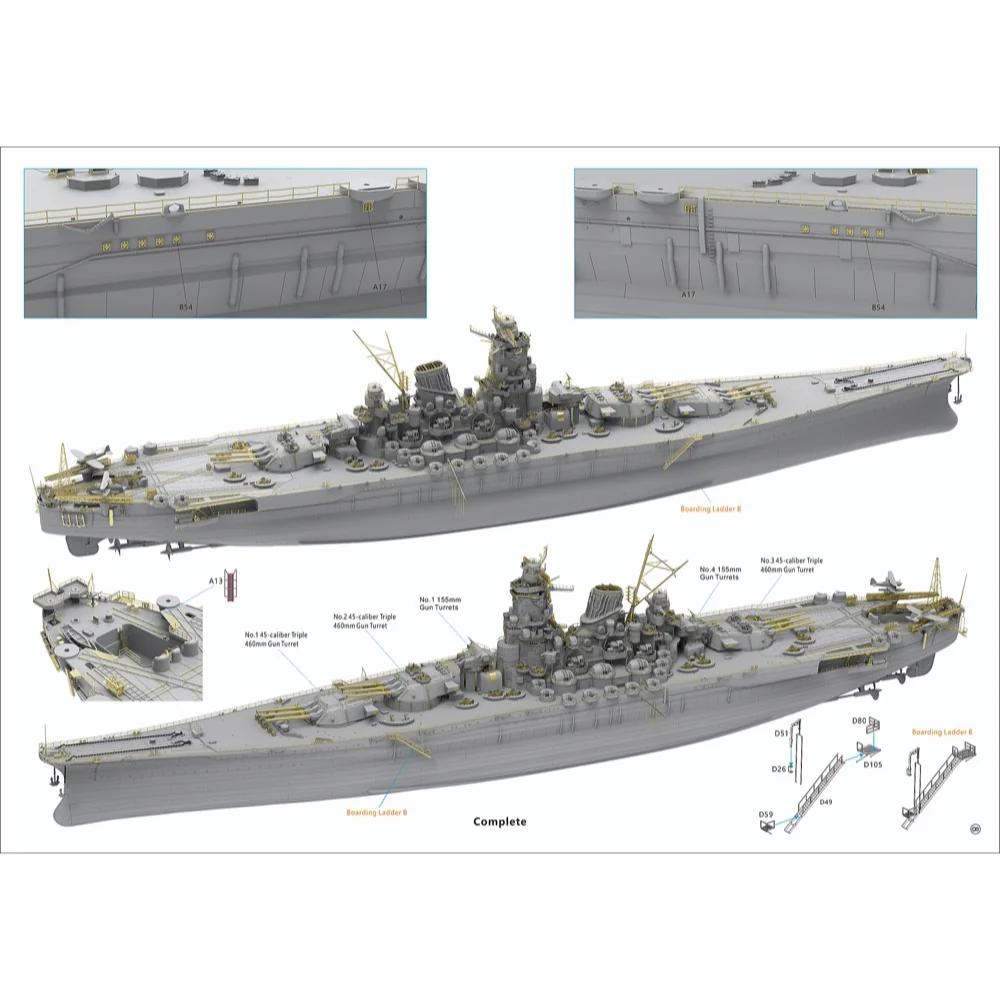 Veryfire BELBV350902AD 1/350 IJN Yamato Advanced Version - Image 10