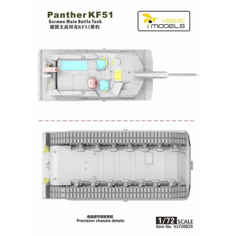 Vespid Models 720029S 1/72 Panther KF51 German Main Battle Tank - Image 6