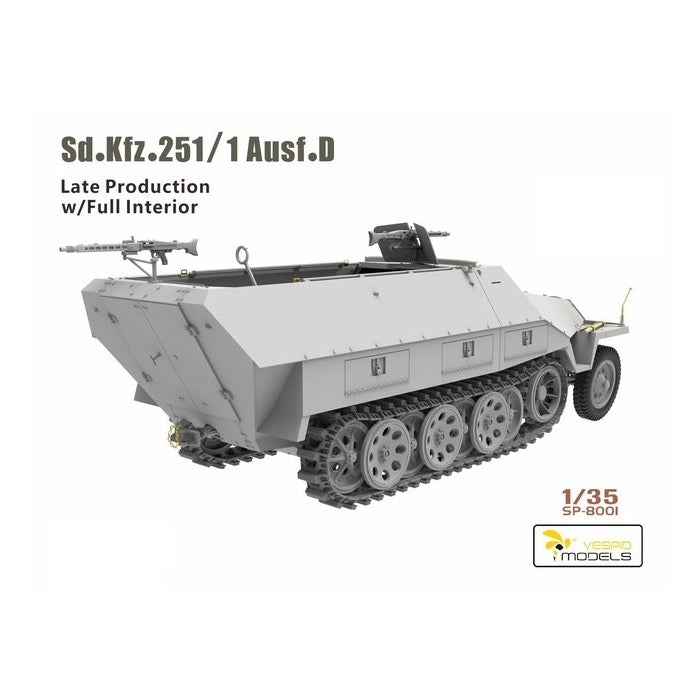 Vespid Models SP-8001 1/35 Sd.Kfz.251/1 Ausf.D Late Production w/Full Interior - Image 3