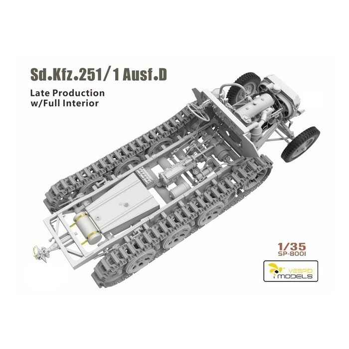 Vespid Models SP-8001 1/35 Sd.Kfz.251/1 Ausf.D Late Production w/Full Interior - Image 5