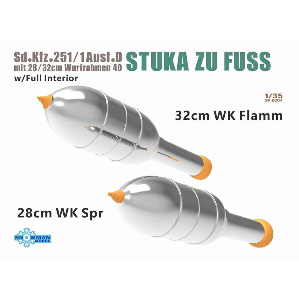 Vespid Models SP-8004 1/35 Sd.Kfz.251/1 Ausf.D mit 28/32cm Wurfrahmen 40 Stuka Zu Fuss with Full Interior - Image 7