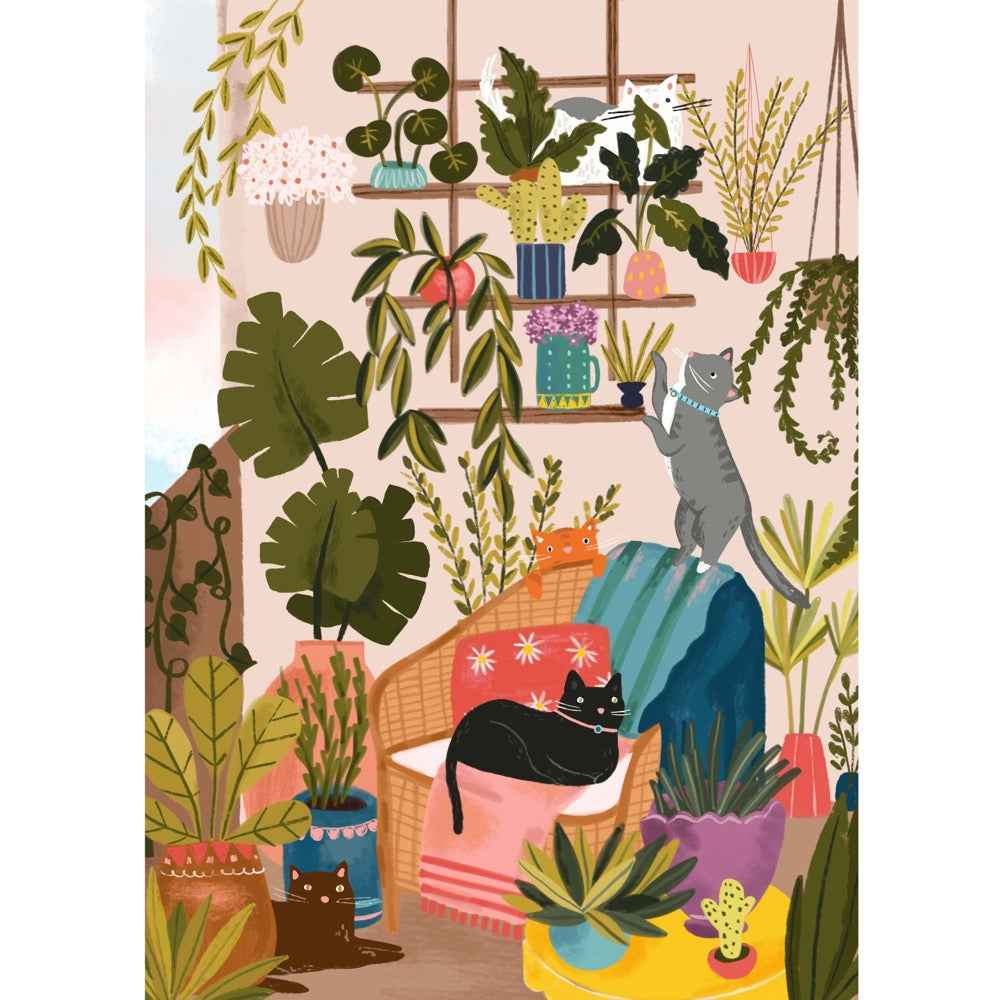 Villager Balcony Cats 1000pc Jigsaw Puzzle - Image 3