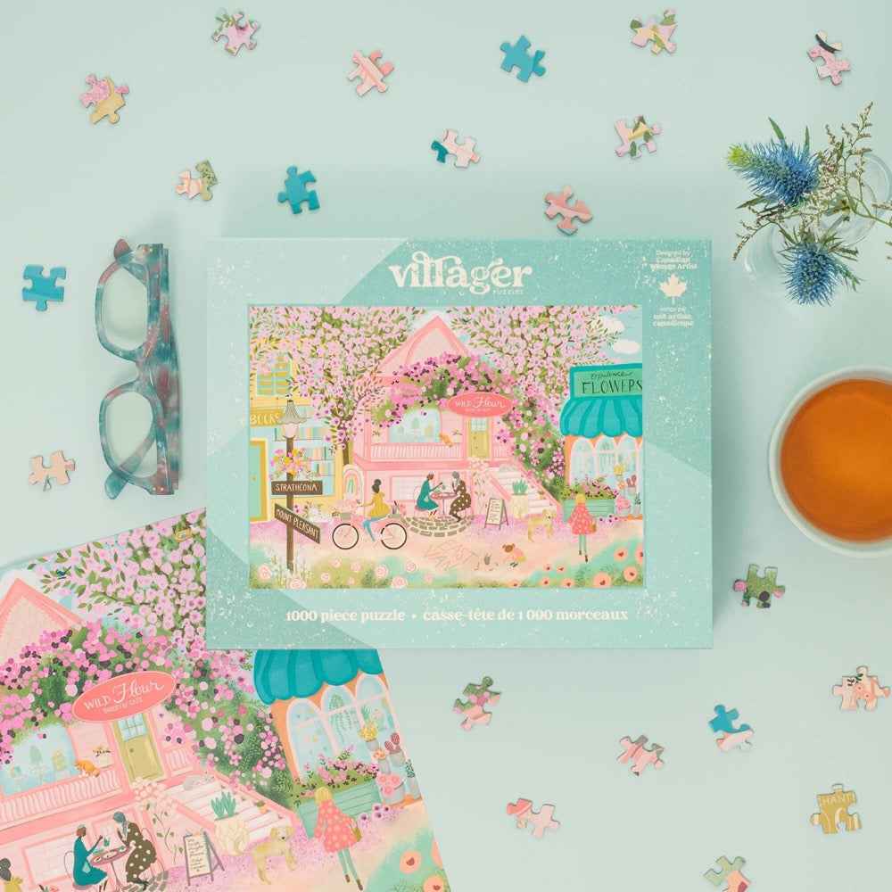 Villager City In Bloom 1000pc Jigsaw Puzzle - Image 2