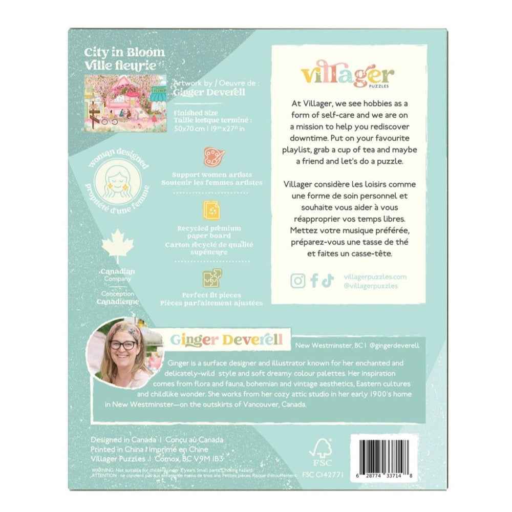 Villager City In Bloom 1000pc Jigsaw Puzzle - Image 3