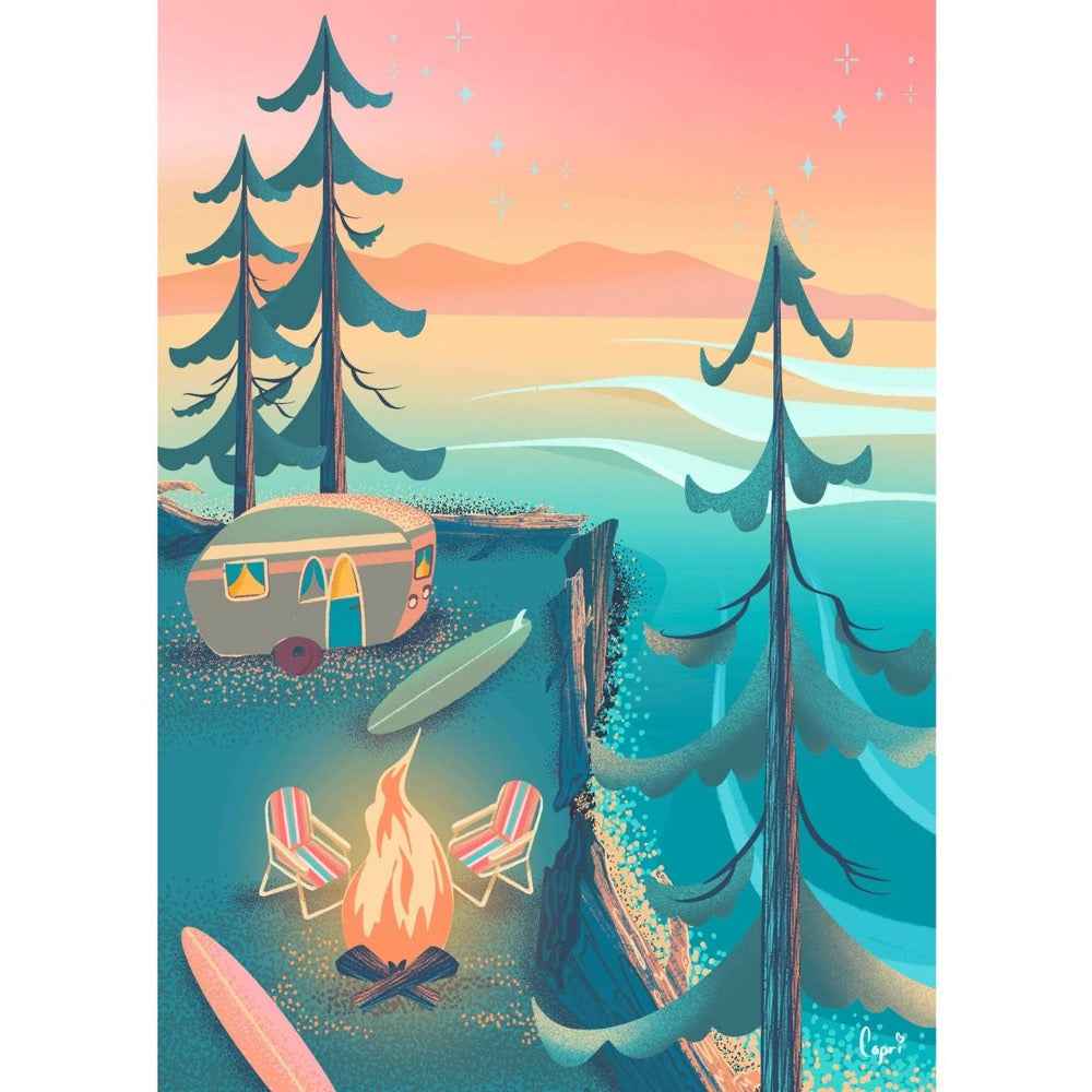 Villager Coastal Camping 1000pc Jigsaw Puzzle - Image 3