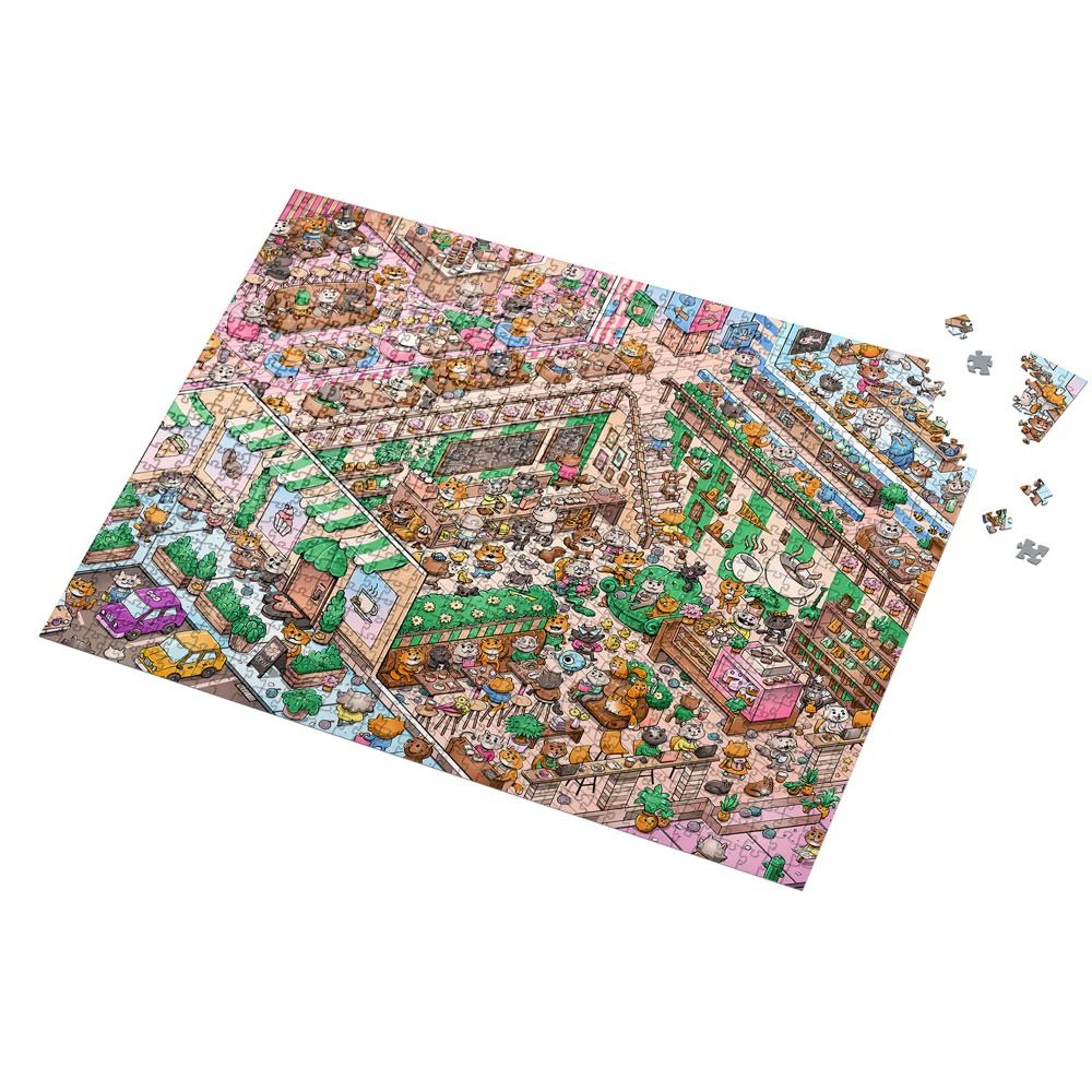 Vizzles Kitty Cafe 1000pc Jigsaw Puzzle - Image 2