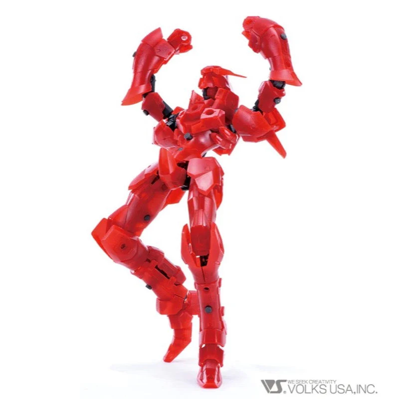 VLOCKer's VL-22632 Nexate Prime Red/Gun Metallic Ver. Plastic Model Kit - Image 4