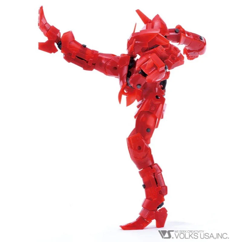 VLOCKer's VL-22632 Nexate Prime Red/Gun Metallic Ver. Plastic Model Kit - Image 6