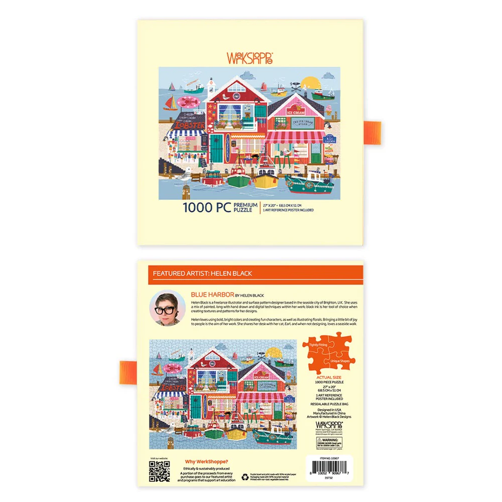 WerkShoppe Blue Harbour 1000pc Jigsaw Puzzle - Image 5