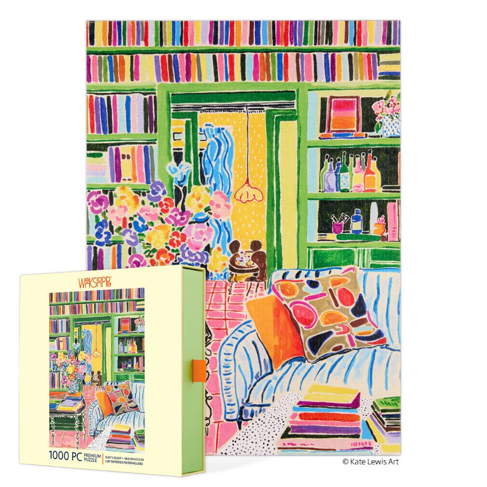 Werkshoppe Books and Bouquet 1000pc Jigsaw Puzzle