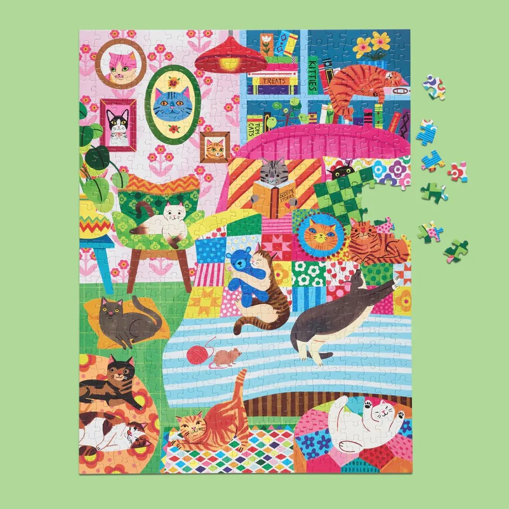 WerkShoppe Cat Nap Stories 500pc Jigsaw Puzzle - Image 3