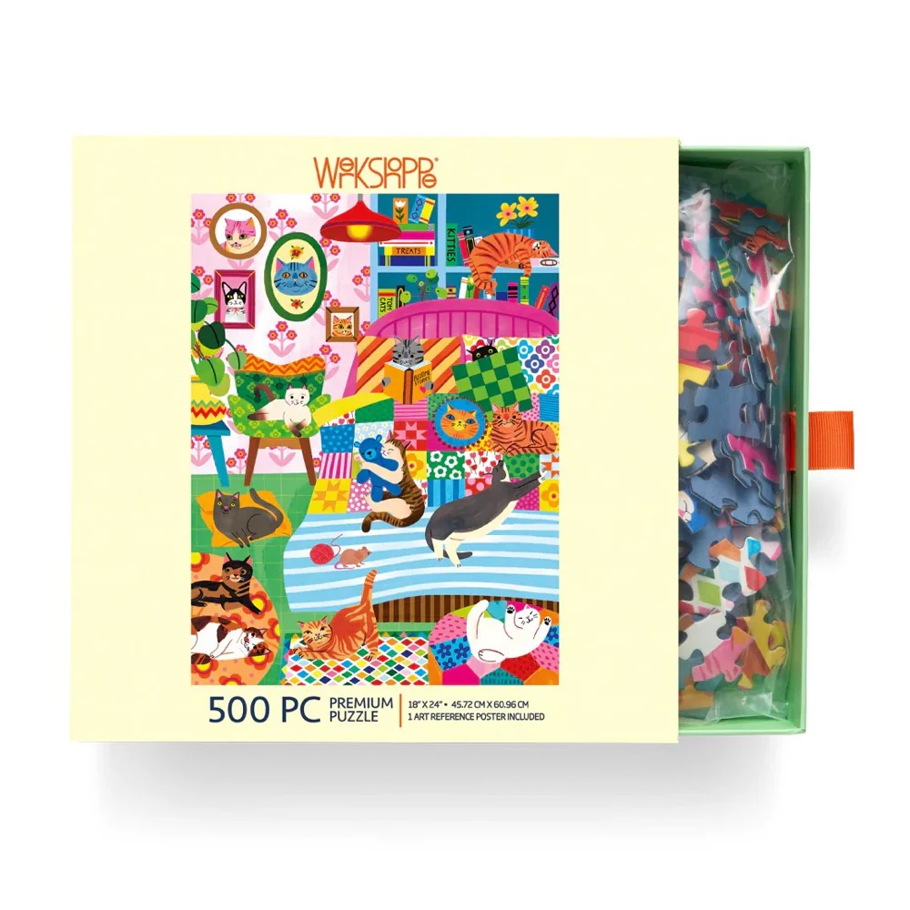 WerkShoppe Cat Nap Stories 500pc Jigsaw Puzzle - Image 5