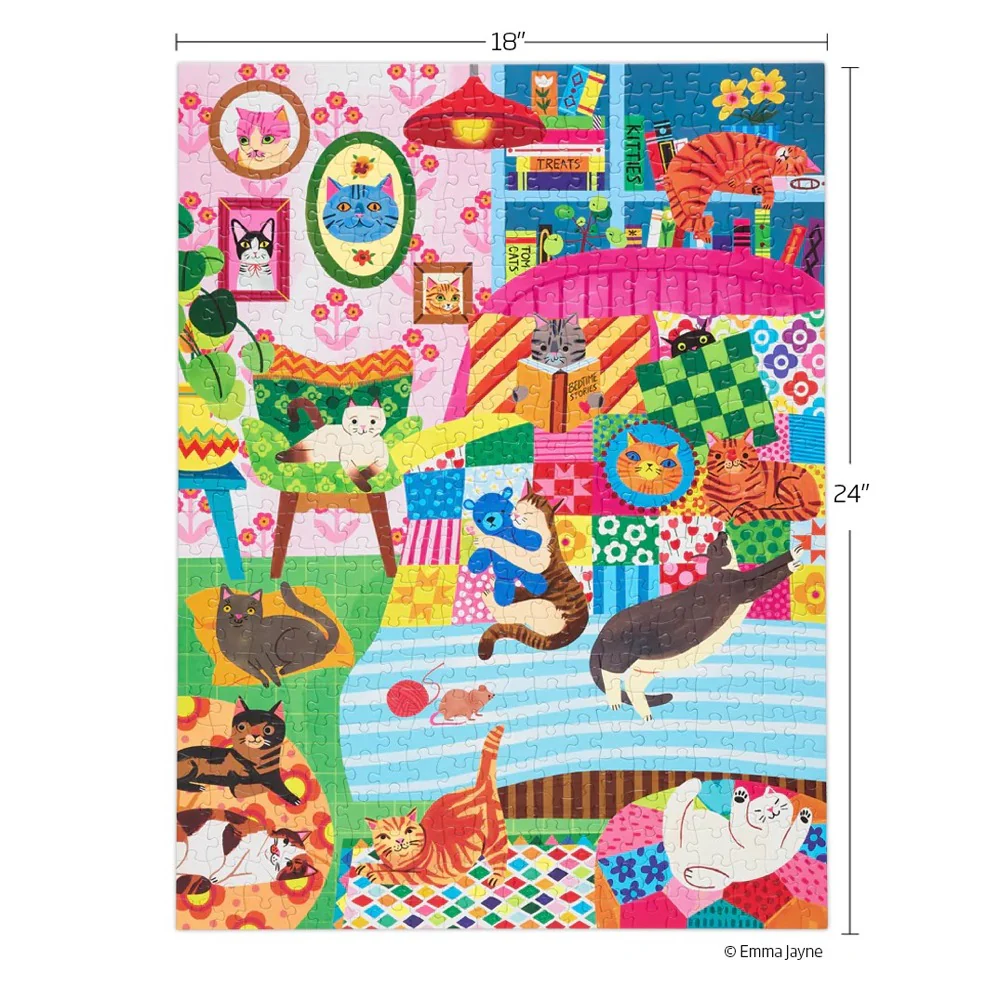 WerkShoppe Cat Nap Stories 500pc Jigsaw Puzzle - Image 6
