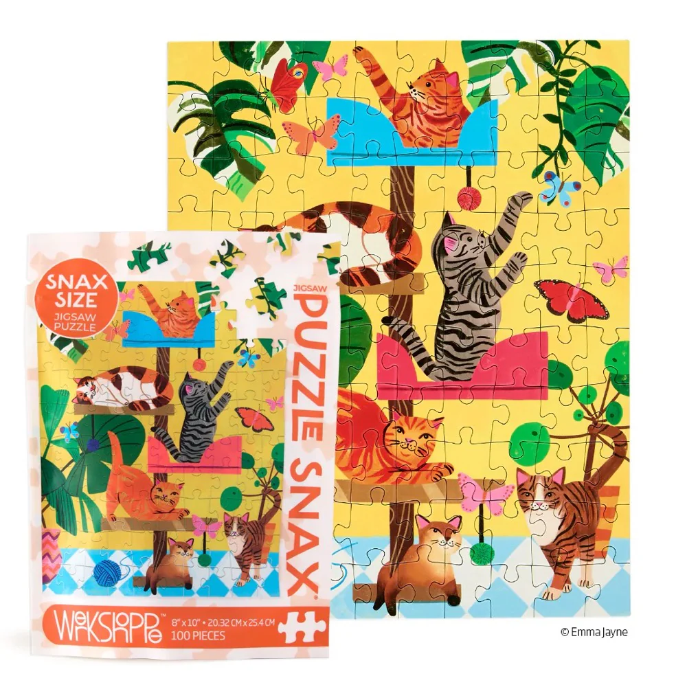 Werkshoppe Cat Tree Snax 100pc Jigsaw Puzzle