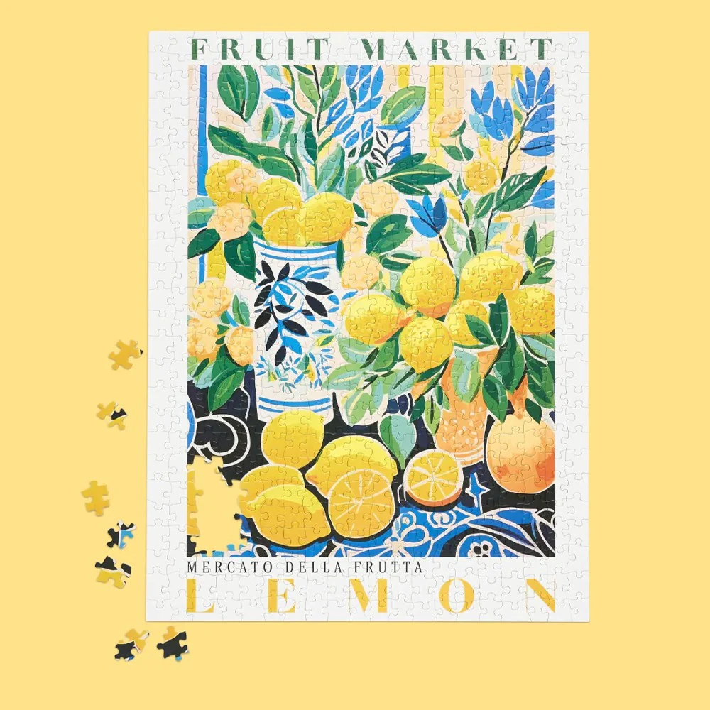 WerkShoppe Fruit Market Lemons 500pc Jigsaw Puzzle - Image 3