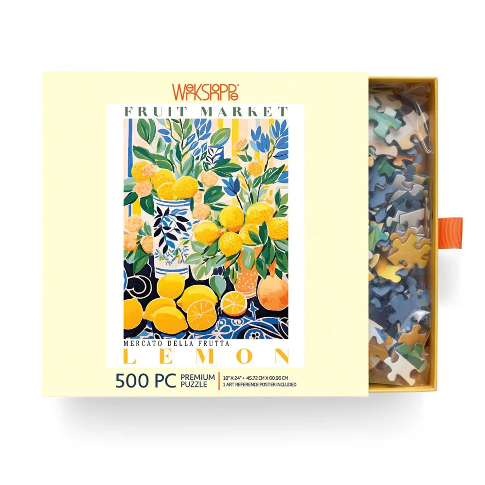 WerkShoppe Fruit Market Lemons 500pc Jigsaw Puzzle - Image 4
