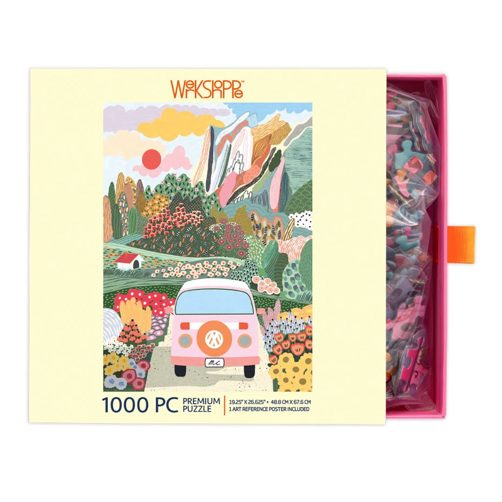WerkShoppe W-10071 Road Trip Slip Box 1000pc Jigsaw Puzzle - Image 4