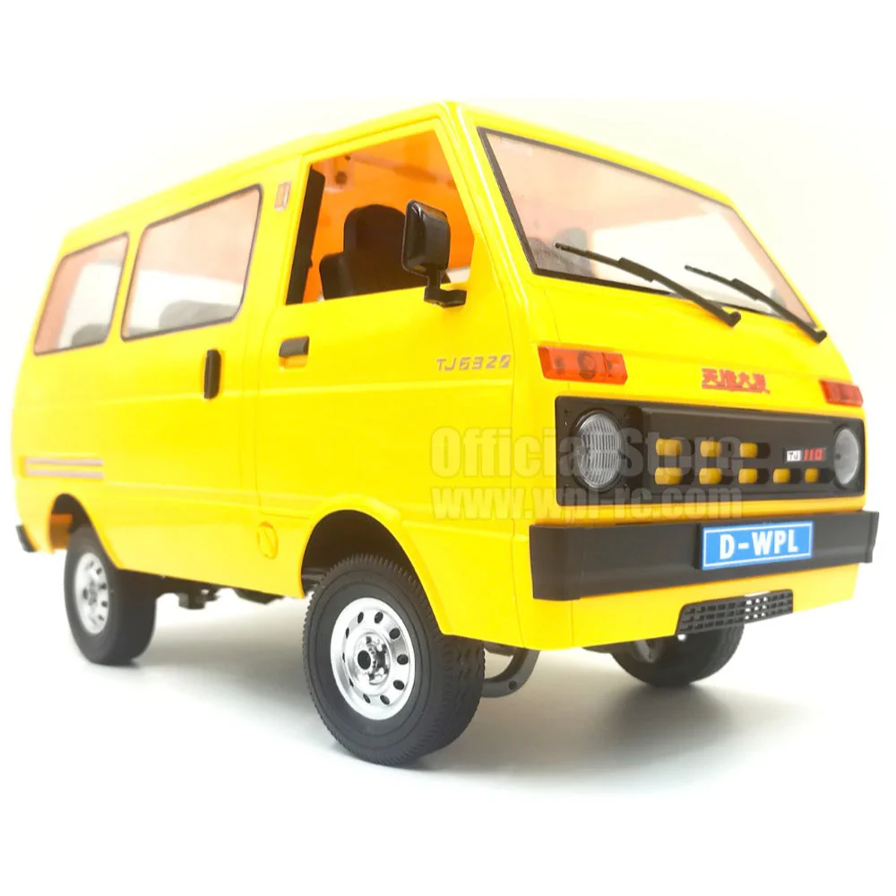 WPL 1/10 RC Kei Drift Van Hijet80 RTR Yellow - Image 4