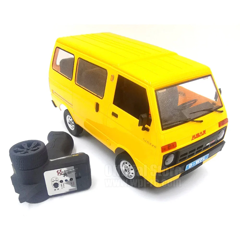 WPL 1/10 RC Kei Drift Van Hijet80 RTR Yellow - Image 6