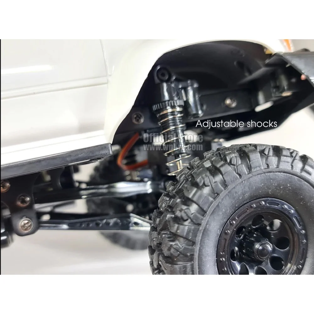 WPL 1/16 RC Hilux Truck (Off Road) [White] - Image 9