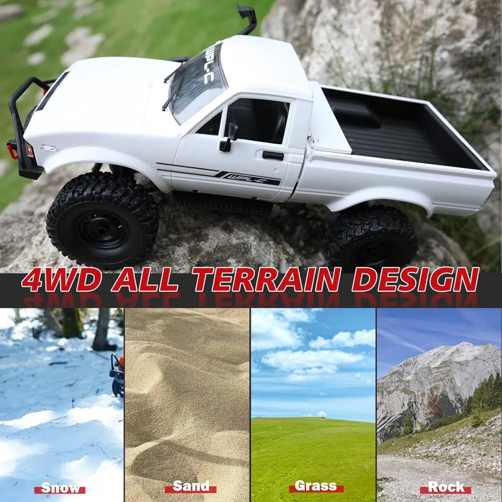 WPL C24 1/16 RC Pick-up Truck RTR White - Image 13