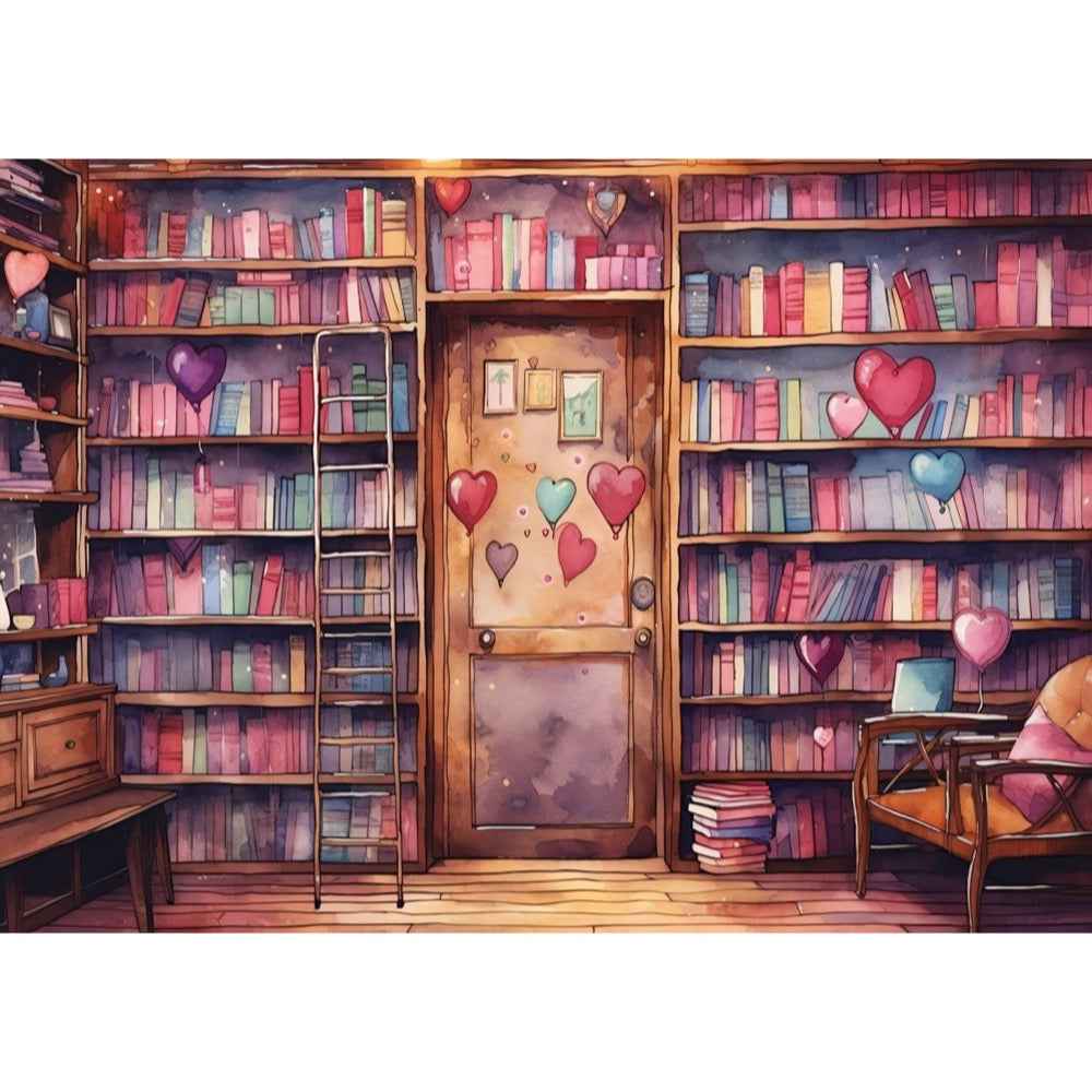 Yazz 3884 Romantic Library 1000pc Jigsaw Puzzle - Image 2