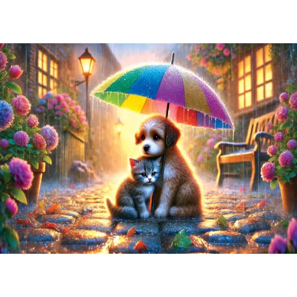Yazz 3888 Under Umbrella 1000pc Jigsaw Puzzle - Image 2