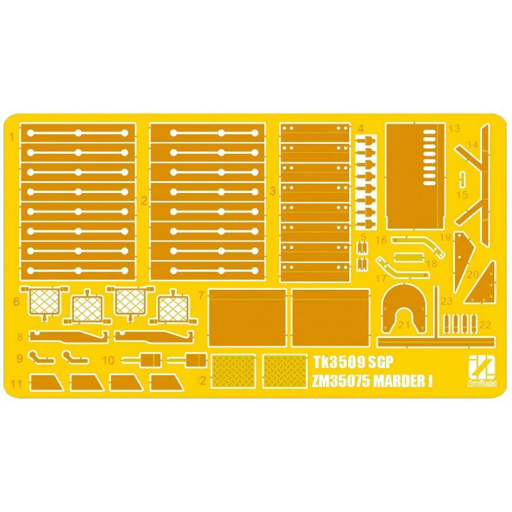Zimi Model 35075 1/35 7.5cm PAK.40/1 auf. Gw.Lr.s.(f) Sd.Kfz.135 Marder German 50 ton type SSy45 Flatcar Schwerer Platformwagen - Image 5